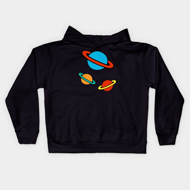 Planets Kids Hoodie by evannave